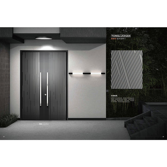 tongluohan Modern Simplicity Fine Carving Armored Door