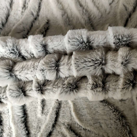 kaifuer Pv velvet zebra pattern brush Cloth  Super soft fabric, thickened fabric