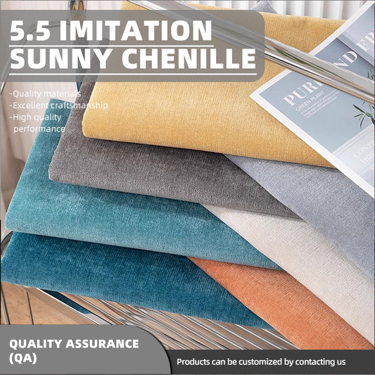 fenghao 5.5-Thread Imitation Snow Chenille Fabric Thickened Solid Color Nordic Minimalist Background Cloth(Please consult customer service for pricing)