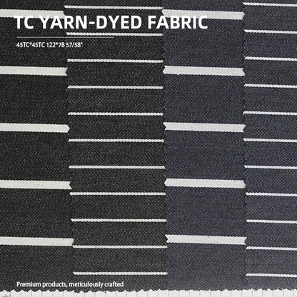 zhongchang TC Yarn-Dyed Fabric: Abrasion-Resistant and Wrinkle-Resistant Fashion and Home Textile Material 45TC*45TC 122*78 57/58"(Please consult customer service for pricing)