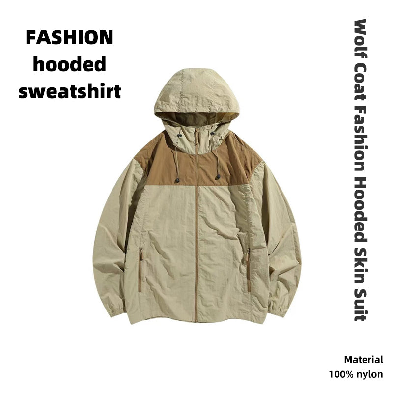 Jier Langtu Fashion Hooded Skin - like Jacket TSL - LB01, a unisex casual and sporty jacket