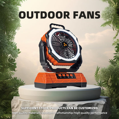 shunling Outdoor Fan with Large-Capacity Battery Lightweight, Portable Ideal for Outdoor Activities