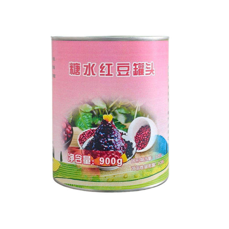 mingzhong Canned red beans in syrup, bean condiment, cooked red beans, sweetened natto, ready to eat  900g×12cans