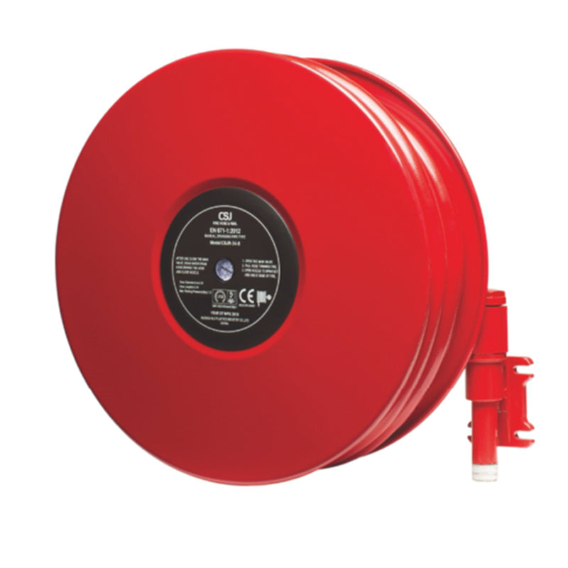 CSJ CSJR-04-D automatic swinging pipe fire hose reel, cabinet or wall mounted, EN 671(Please consult customer service for pricing)