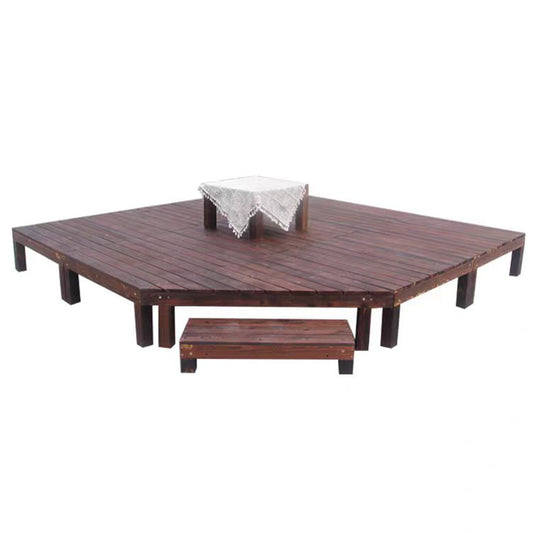 yiling Anti-corrosion wood flooring outdoor balcony terrace self-paving solid wood platform outdoor patio tatami flooring remodeling(Please consult customer service for pricing)