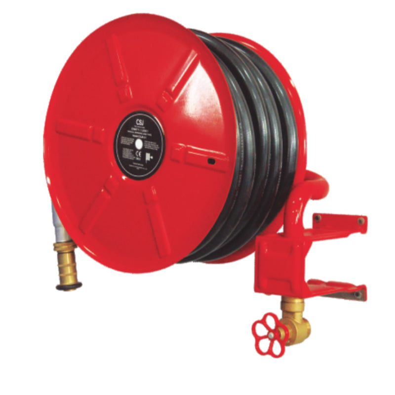 CSJ CSJR-01-B manual swinging arm fire hose reel, wall mounted, EN 671(Please consult customer service for pricing)