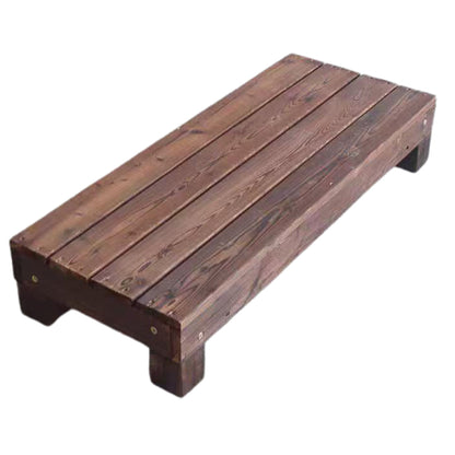 yiling  Courtyard balcony outdoor household wood steps step carbonized solid wood stool waterproof sunscreen anticorrosive wood mobile footsteps(Please consult customer service for pricing)