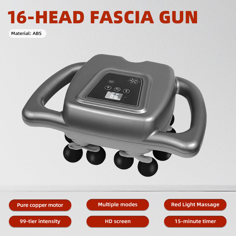 wankang 16-Head Fascia Gun Deep Muscle Massage, Relaxation Fitness