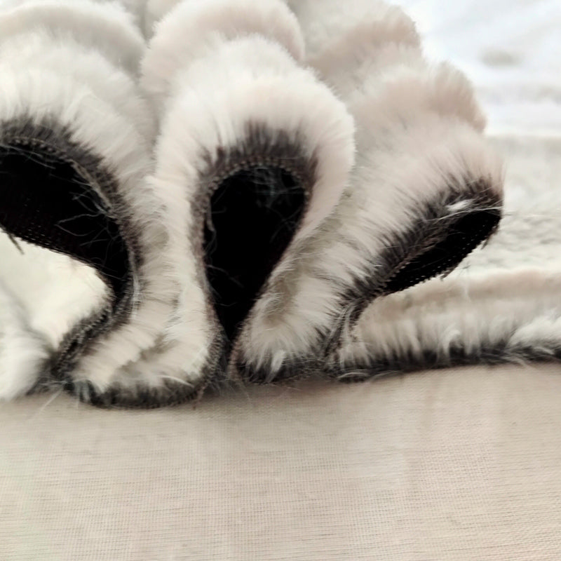 kaifuer Pv velvet zebra pattern brush Cloth  Super soft fabric, thickened fabric
