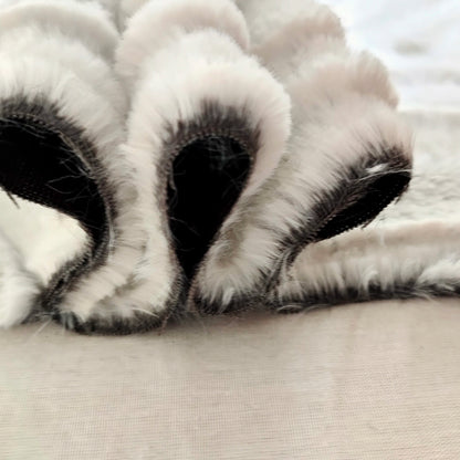 kaifuer Pv velvet zebra pattern brush Cloth  Super soft fabric, thickened fabric