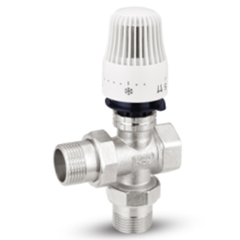 shuangan Three-way radiator thermostatic control valve DN15/DN20/DN25  Three-way thermostatic valve Automatic temperature control valve