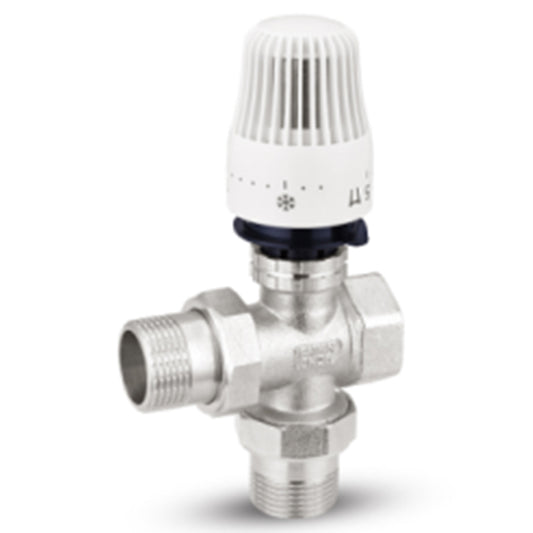 shuangan Three-way radiator thermostatic control valve DN15/DN20/DN25  Three-way thermostatic valve Automatic temperature control valve