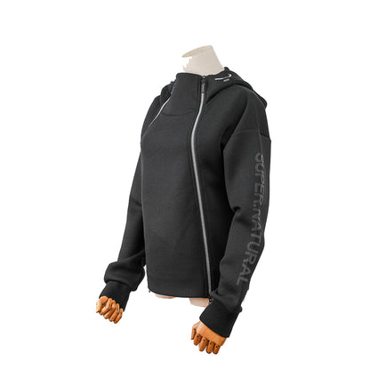 Zipper style jacket with long sleeve design, niche jacket with lazy and casual style