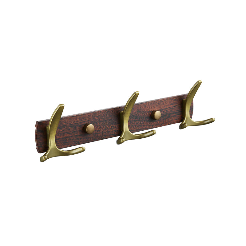 jinbang iron hook at the end of a line Woodgrain with brushed gold hooks