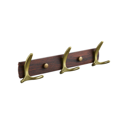 jinbang iron hook at the end of a line Woodgrain with brushed gold hooks