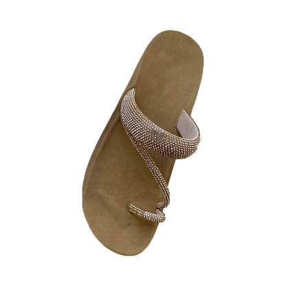 leijiali Rhinestone Flip Flops(Please consult customer service for pricing)