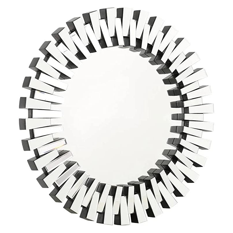 huaguan Bevel-edged frameless round wall-mounted wall mirror 80*80cm
