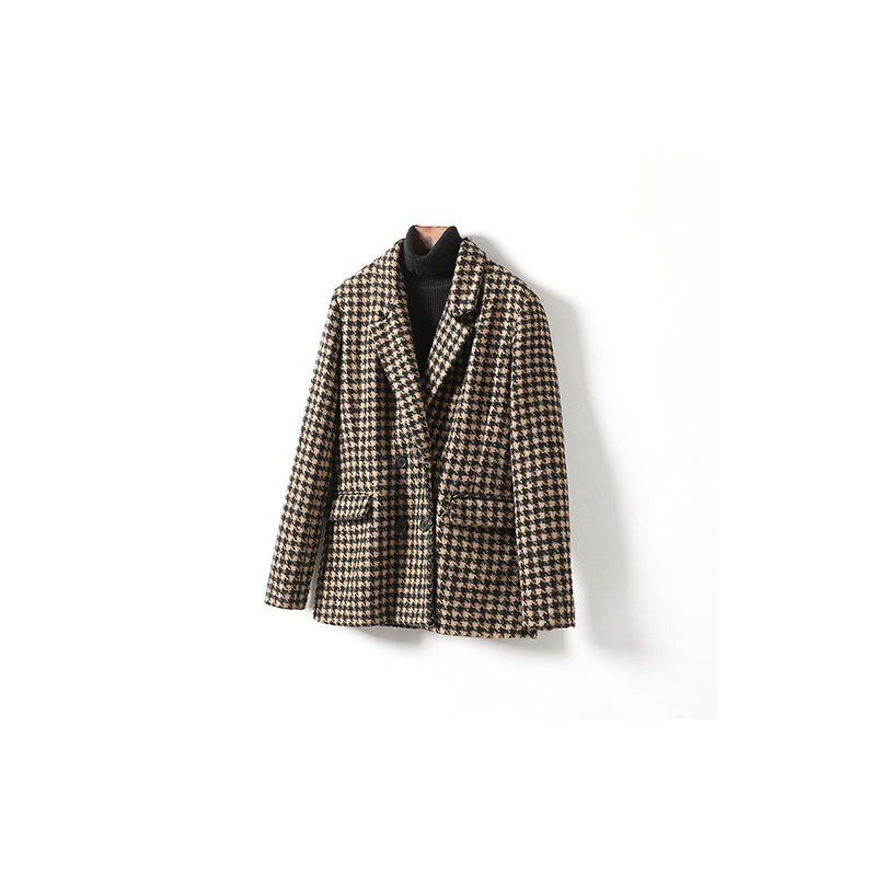 minwang Plaid blouse 01DS6438
