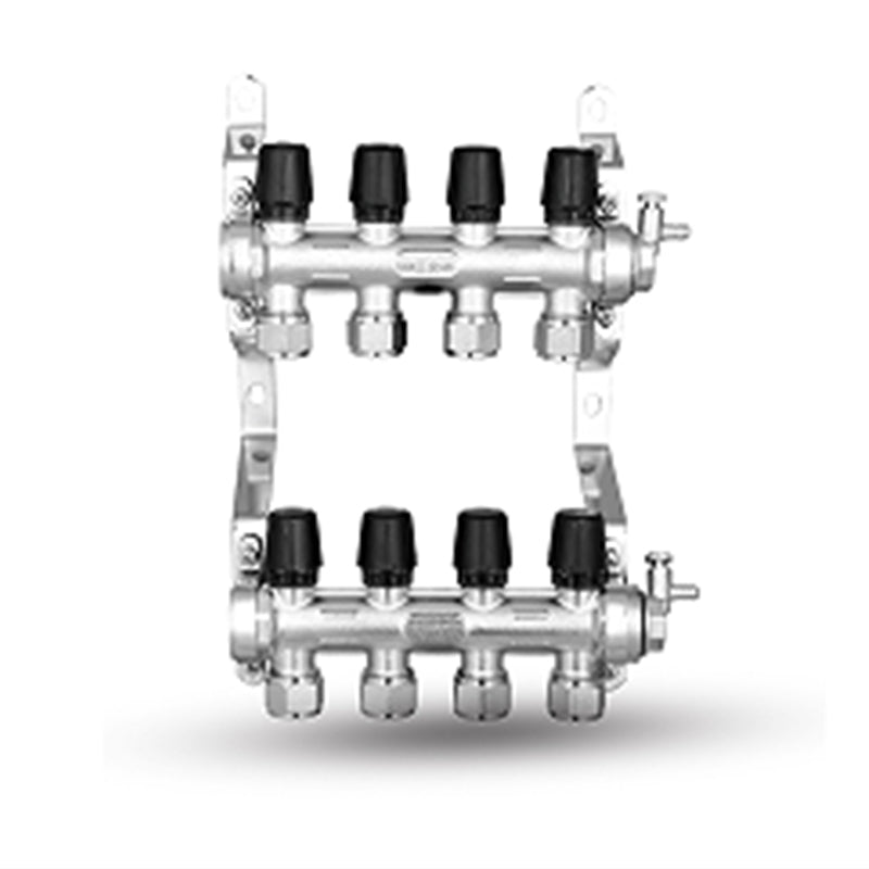 shuangan Manual manifold DN25 DN32  Stainless steel high flow distributor Underfloor heating domestic distributor