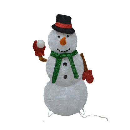 Hongfa Lights Snowman With Snowball   Snowman With Blue Scarf snowman with red scarf  1,000 Pieces Handheld Performance Props