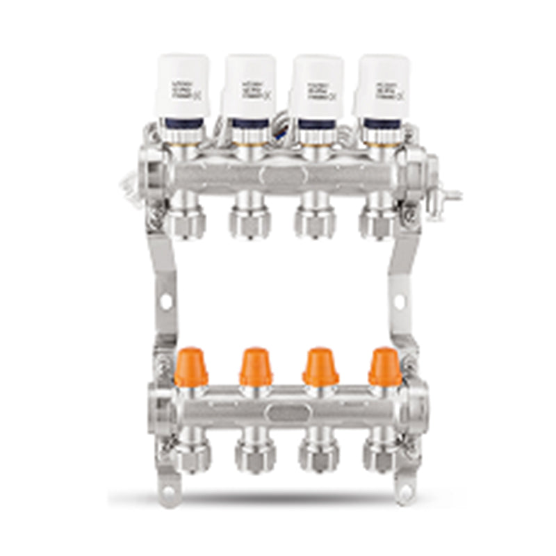 shuangan Intelligent manifold DN25 DN32  Full copper thickened retrofit underfloor heating distributor Underfloor heating distributor