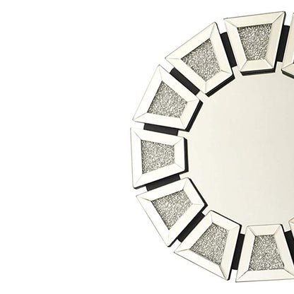 huaguan TopB Mirrors Decorative Wall Mirror with Crystal 60 * 60CM