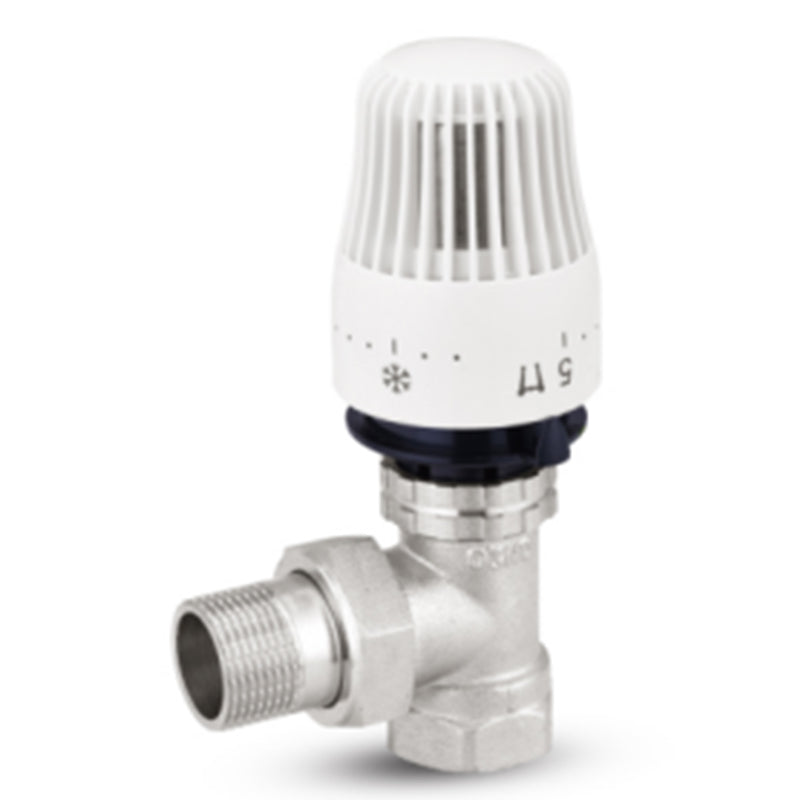 shuangan Angle radiator thermostatic control valve DN15/DN20/DN25   Heater temperature control valve Automatic geothermal thermostat