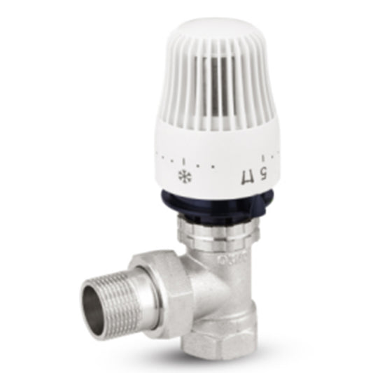 shuangan Angle radiator thermostatic control valve DN15/DN20/DN25   Heater temperature control valve Automatic geothermal thermostat