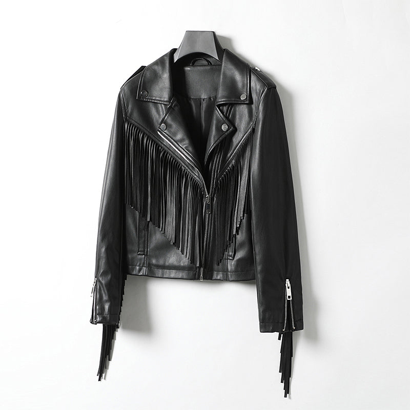 minwang PU Women Jacket LS2022