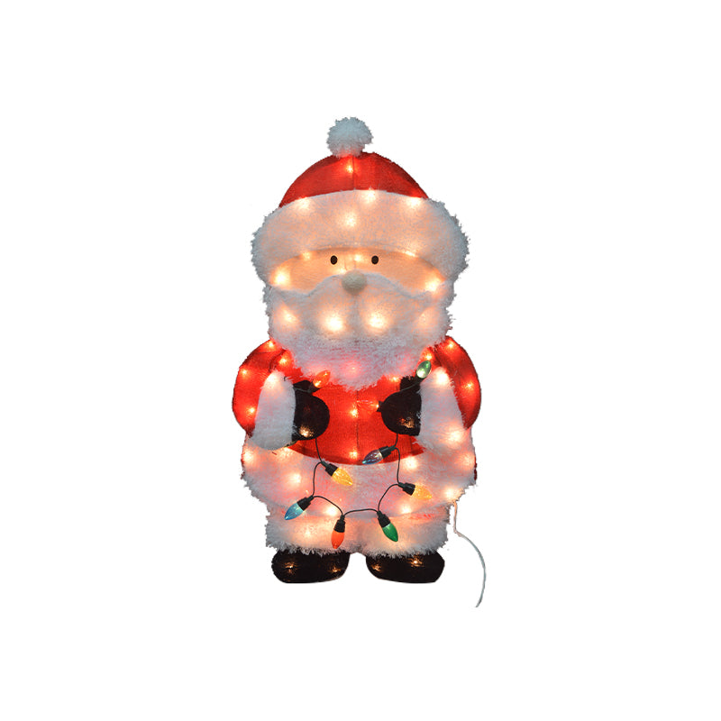 Hongfa Lights Christmas Man Holding String of Lights Santa Claus Holding Penguin 1,000 Pieces luminescence Decorative flashing lights