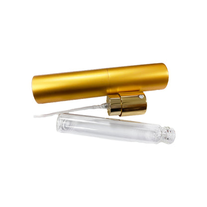 xinye Rotary perfume spray bottle  Aluminum shell nozzle high-grade bright silver spray pump head