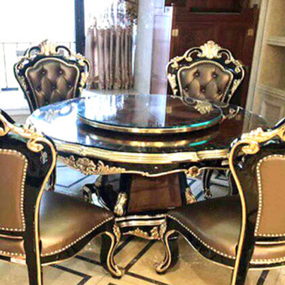 minghao  European style dining table and chair combination of solid wood dining chairs marble round table household dining table round table small household(Please consult customer service for pricing)