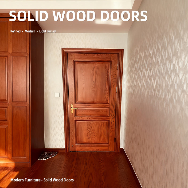 tianyuan Solid Wood Doors for Bedrooms and Study Rooms Villa Entry Doors and Interior Doors(Please consult customer service for pricing)