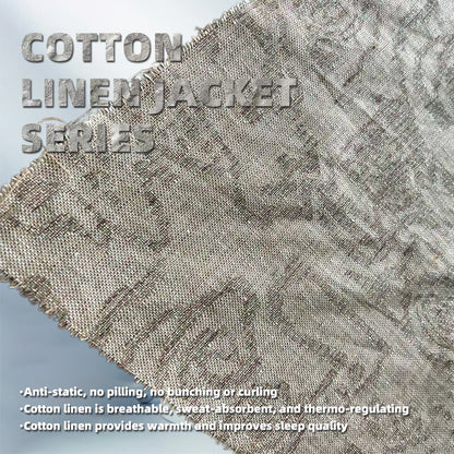 huiming Cotton-Linen Fabric: Linen-Cotton Blend, Breathable, Skin-Friendly, Suitable for Loose-Fit Shirt Dresses(Please consult customer service for pricing)