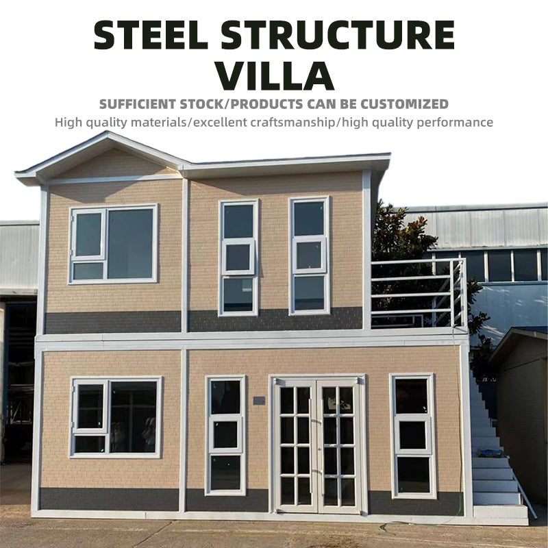 yuanbo Steel Structure Villa Light Steel Prefabricated House Environmental Protection Energy Conservation(Please consult customer service for pricing)