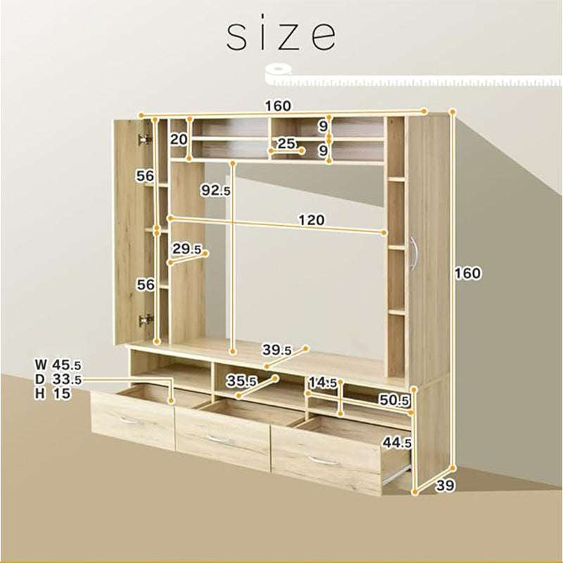 xida Wall-mounted TV cabinet with large-capacity storage, suitable for both the living room and the bedroom(Please consult customer service for pricing)