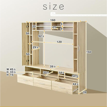 xida Wall-mounted TV cabinet with large-capacity storage, suitable for both the living room and the bedroom(Please consult customer service for pricing)