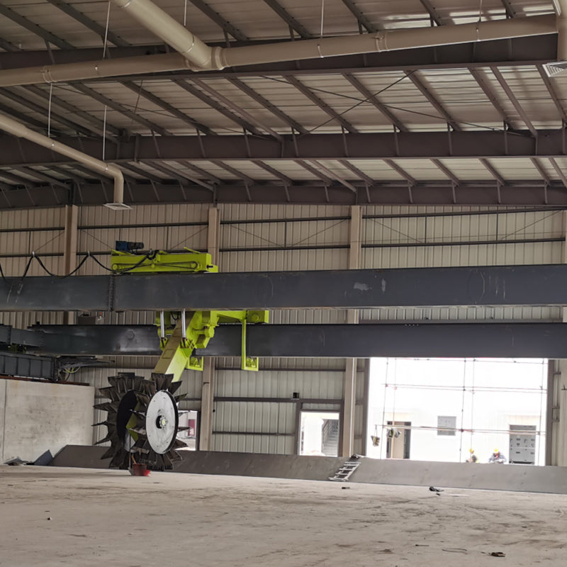 pengyao Large-Span Wheel-Type Turning Machine Special for Organic Fertilizer Fermentation