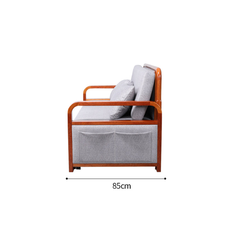 minghao Foldable solid wood sofa bed dual-purpose double 1.6 m multifunctional living room small 1.9 telescopic bed begonia wood(Please consult customer service for pricing)