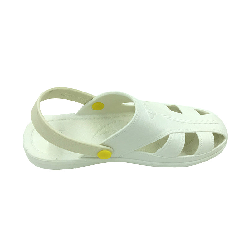 tonghuasheng Anti-static shoes dust-free slippers 722 sandals black and white blue toe protection Baotou slippers six-hole ESD shoes
