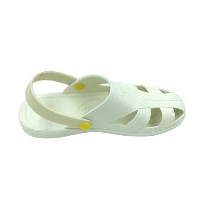 tonghuasheng Anti-static shoes dust-free slippers 722 sandals black and white blue toe protection Baotou slippers six-hole ESD shoes