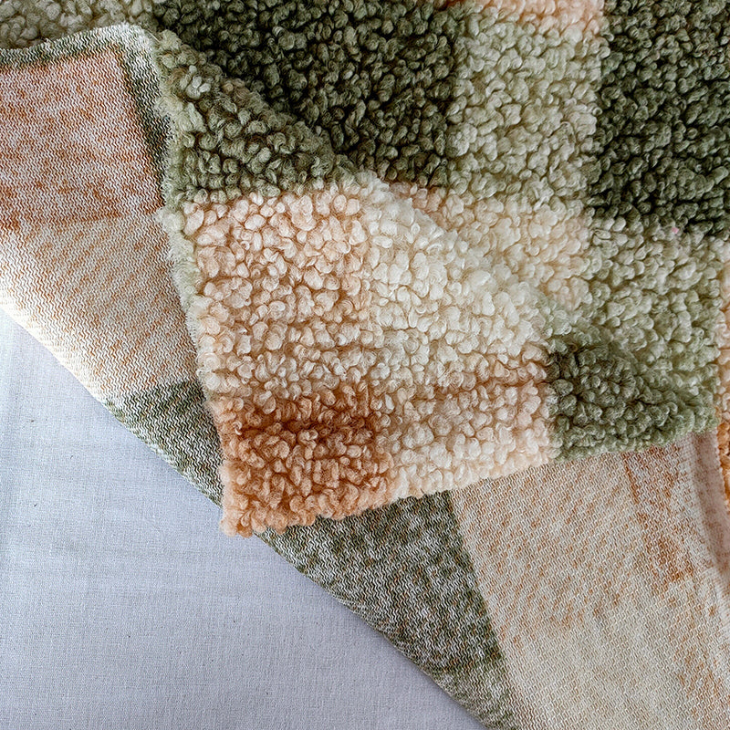 kaifuer Imitation wool Altai  Cloth Shu cotton flannel thickened lamb cashmere fabric