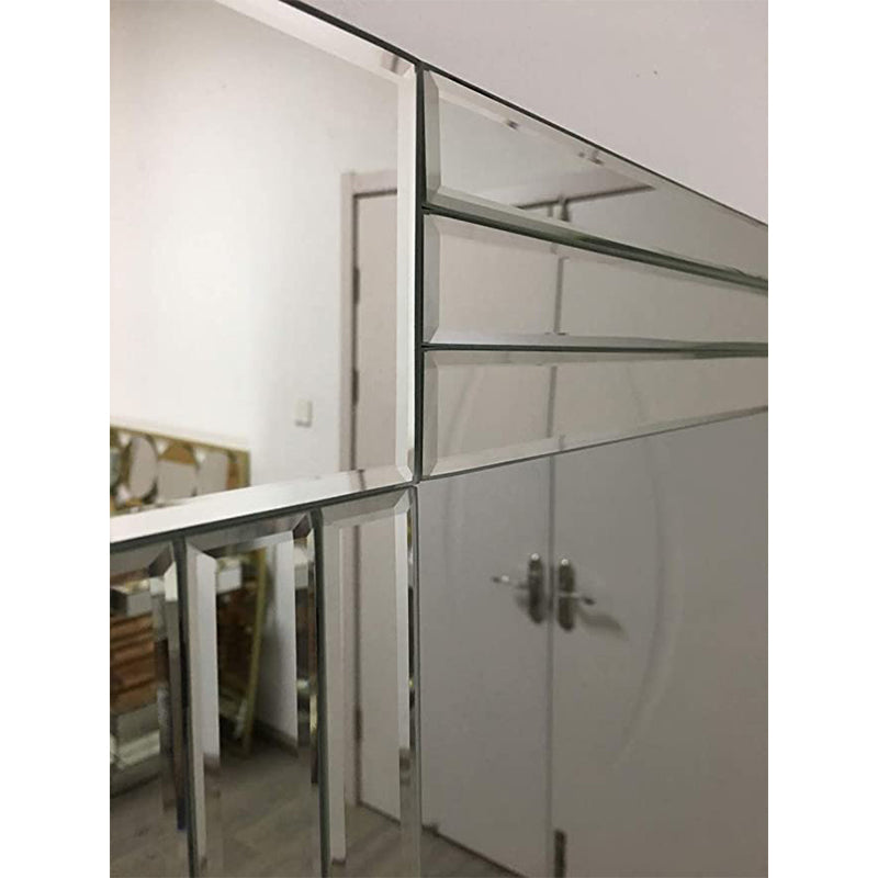 huaguan Wall Mirror Rectangular Mounted Mirror 4mm Bevelled Edge 60 * 90cm