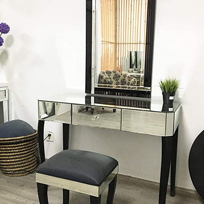 huaguan Rectangular Wall mirror with Black Bevelled Edge 60 * 90cm