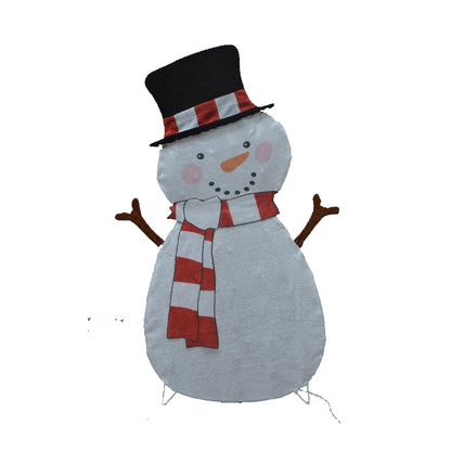 Hongfa Lights Snowman With Snowball   Snowman With Blue Scarf snowman with red scarf  1,000 Pieces Handheld Performance Props