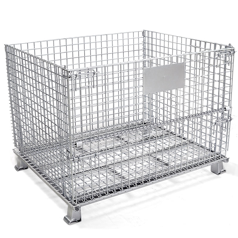 zhihong Storage cage   Folding storage cage workshop for storing iron frame logistics turnover cages