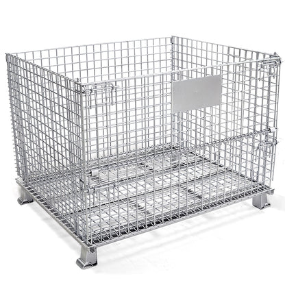 zhihong Storage cage   Folding storage cage workshop for storing iron frame logistics turnover cages