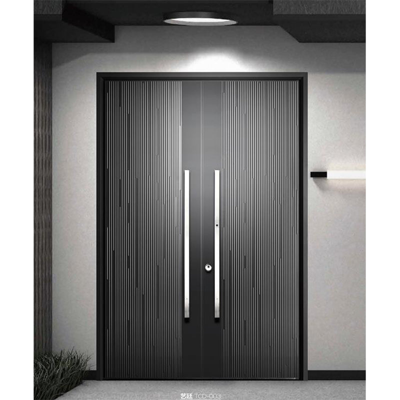 tongluohan Modern Simplicity Fine Carving Armored Door