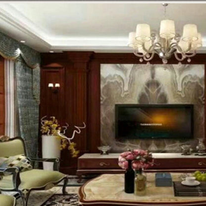 minghao Whole house custom European living room solid wood living room coffee table TV cabinet combination furniture Villa duplex whole house customisation(Please consult customer service for pricing)