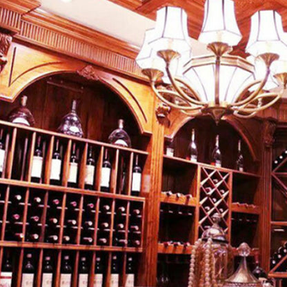 minghao  Villa Wine Cabinet Solid Wood Vintage Wine Cabinet Wine Counter Whole House Custom Wine Cabinet(Please consult customer service for pricing)